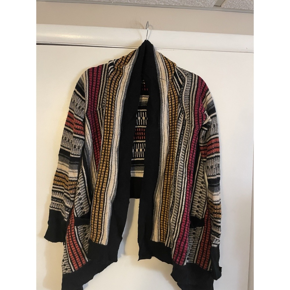Bcbg Maxazria Cardigan Lambswool Cashmere Pockets Slouchy Oversized Sweater S